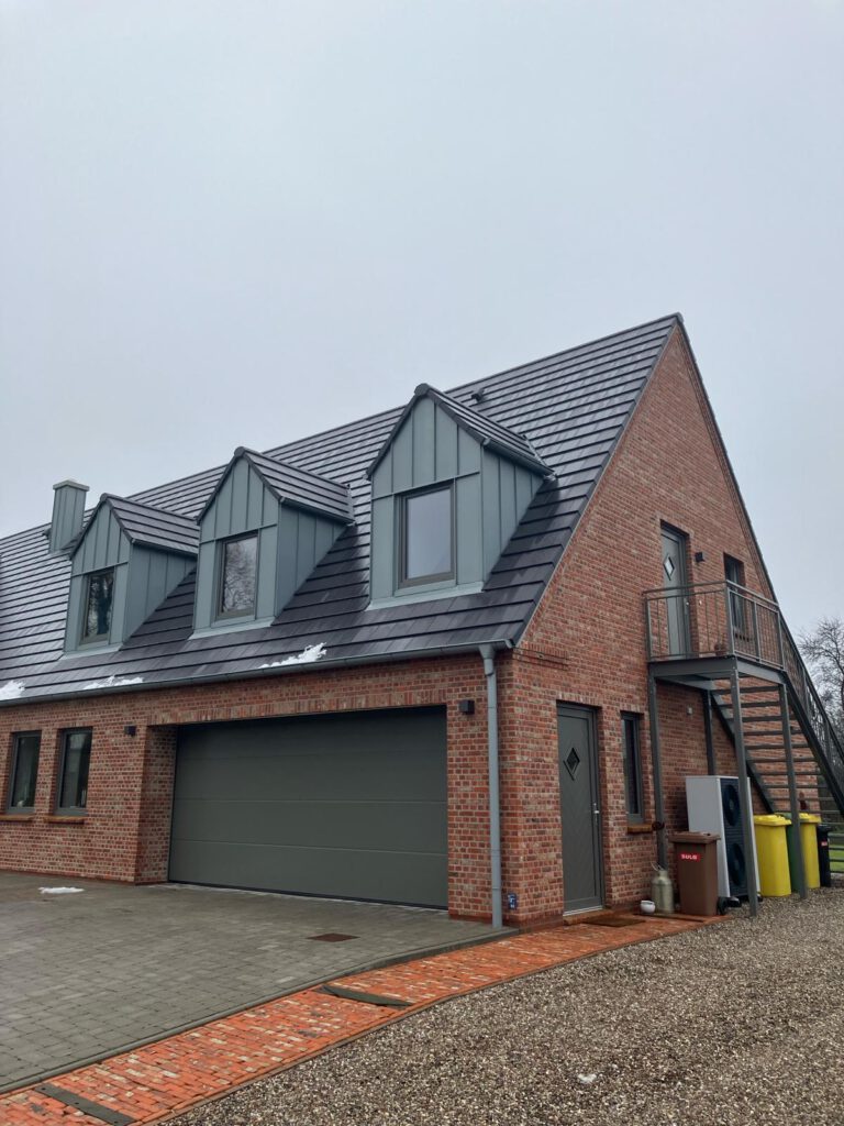 Schlüsselfertiger Anbau für ein schönes Haus.