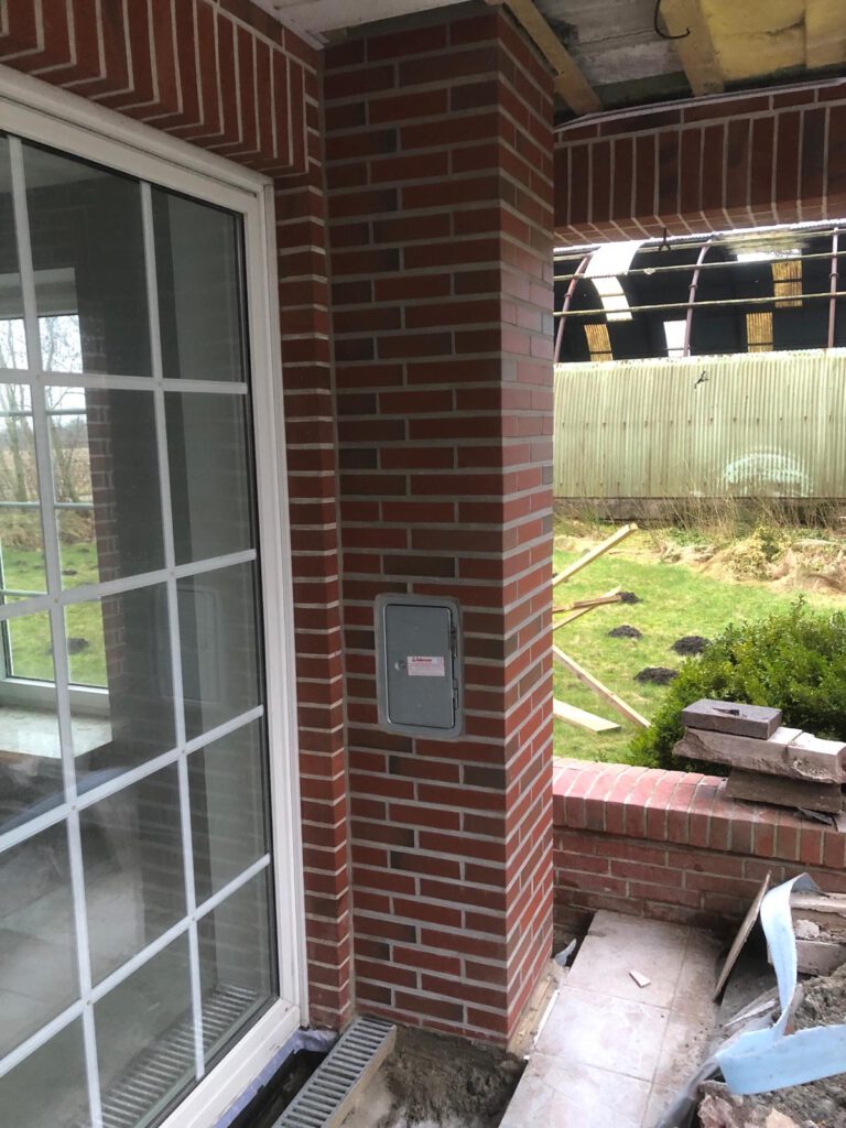 Schornstein Verblendarbeiten, Maurerkunst