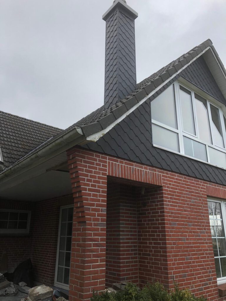 Schornstein Verblendarbeiten, Maurerkunst