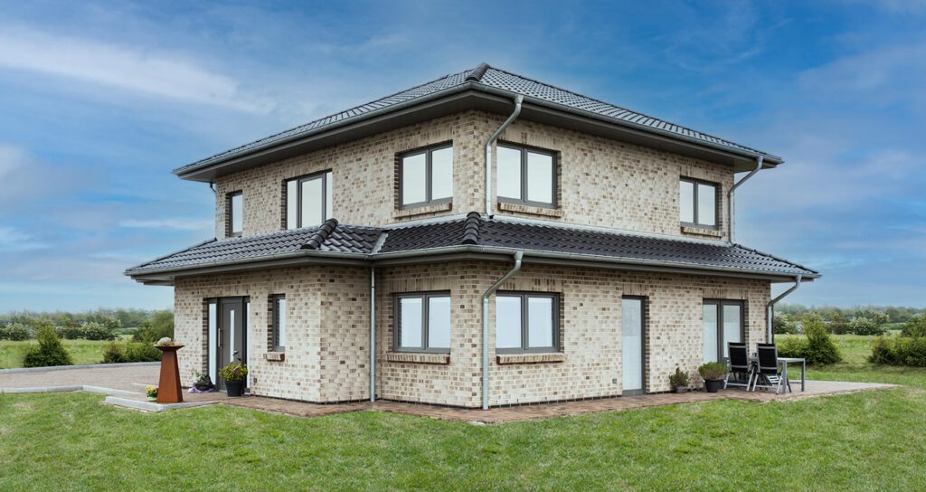 Neun schönes Haus von einem schlüsselfertigen Neubau.